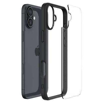 Husa pentru Apple iPhone 16 Plus, Spigen, Ultra Hybrid, Neagra Mata
