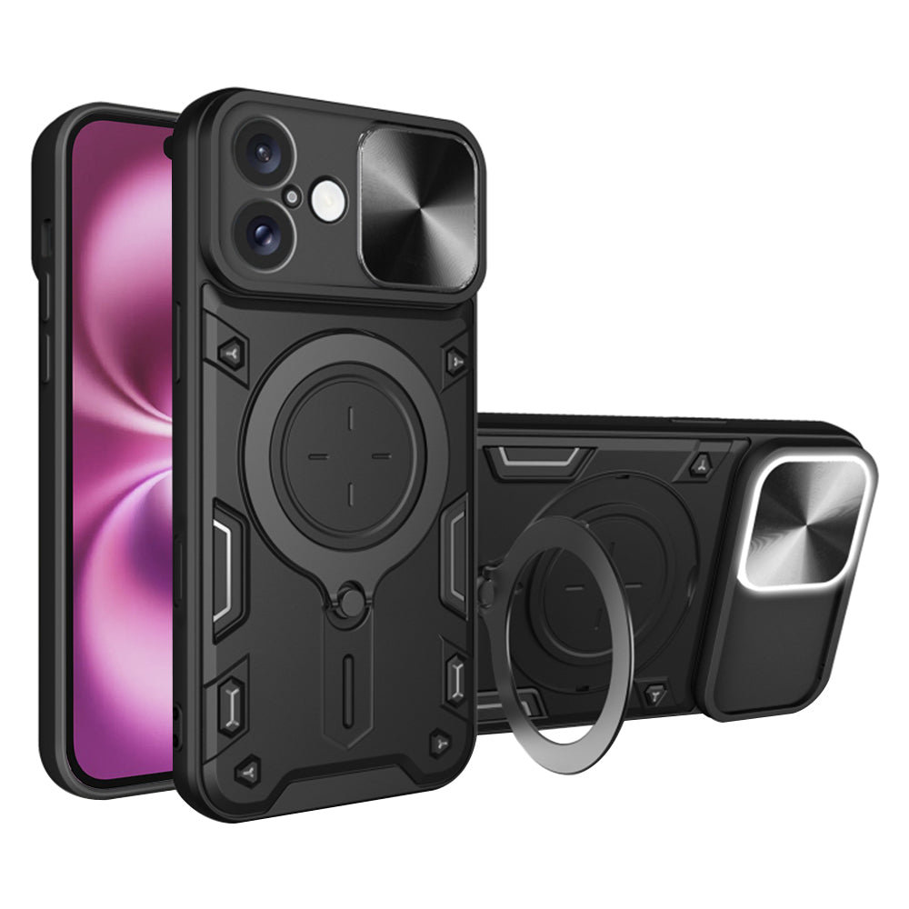 Husa pentru Apple iPhone 16 Plus, Techsuit, CamGuard Pro, Neagra