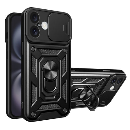 Husa pentru Apple iPhone 16 Plus, Techsuit, CamShield, Neagra