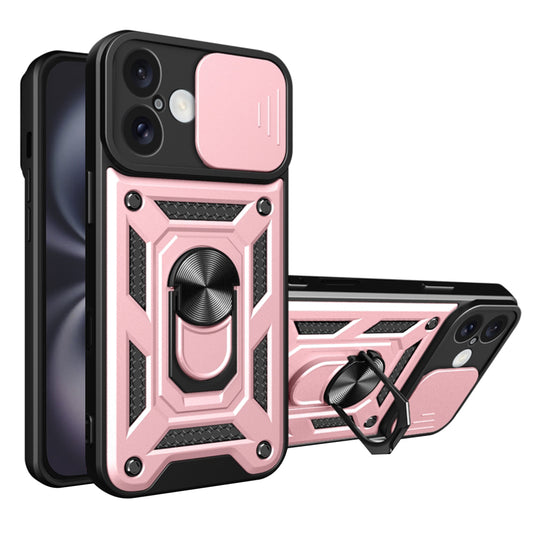 Husa pentru Apple iPhone 16 Plus, Techsuit, CamShield, Roz