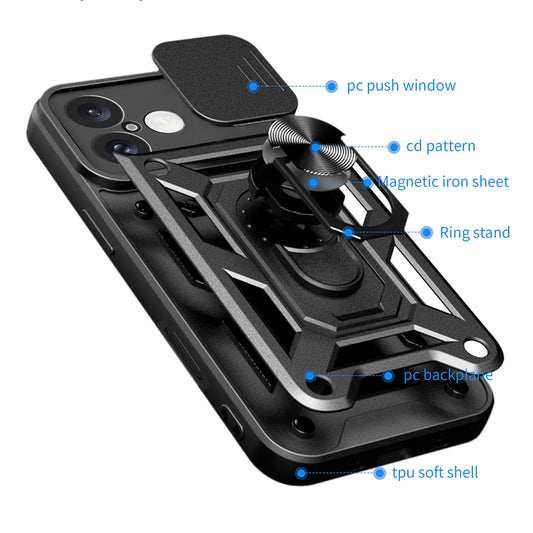 Husa pentru Apple iPhone 16 Plus, Techsuit, CamShield, Verde