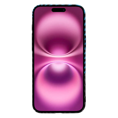 Husa pentru Apple iPhone 16 Plus, Techsuit, Carbonite FiberShell, Neagra Bleu