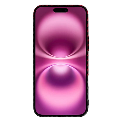 Husa pentru Apple iPhone 16 Plus, Techsuit, Carbonite FiberShell, Neagra Rosie