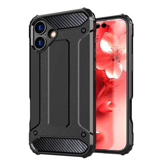 Husa pentru Apple iPhone 16 Plus, Techsuit, Hybrid Armor, Neagra