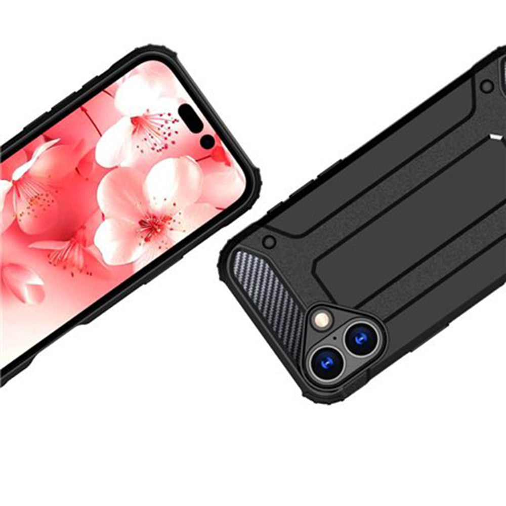 Husa pentru Apple iPhone 16 Plus, Techsuit, Hybrid Armor, Neagra