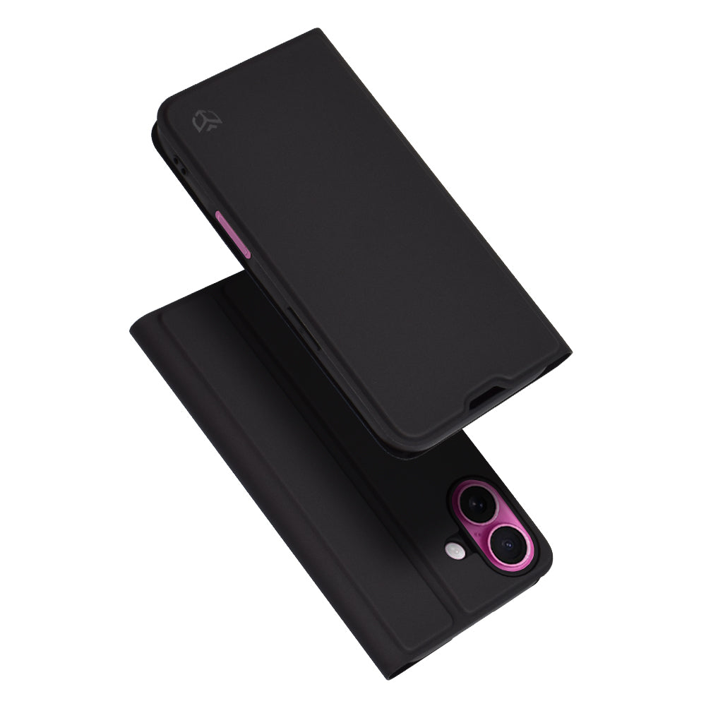 Husa pentru Apple iPhone 16 Plus, Techsuit, Magskin Book, Neagra