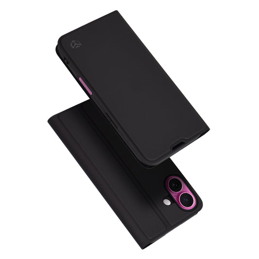 Husa pentru Apple iPhone 16 Plus, Techsuit, Magskin Book, Neagra
