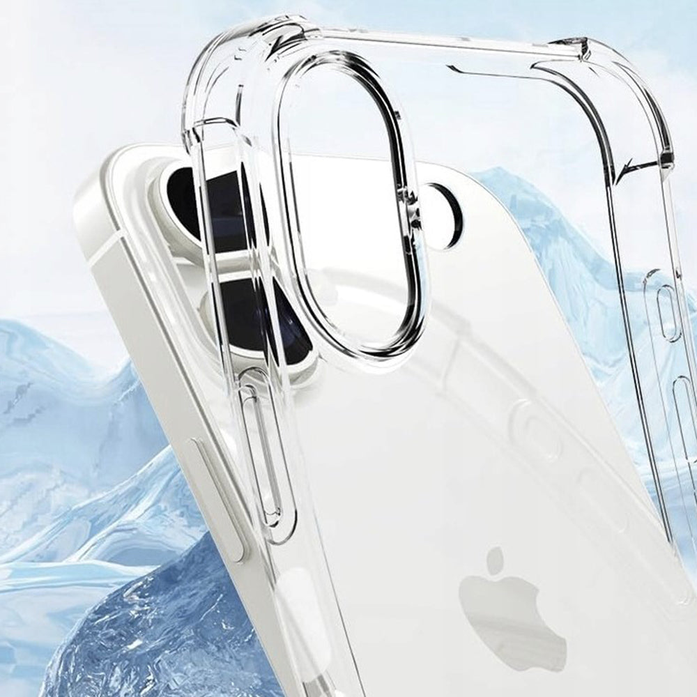 Husa pentru Apple iPhone 16 Plus, Techsuit, Shockproof Clear (Big Lens Hole), Transparenta