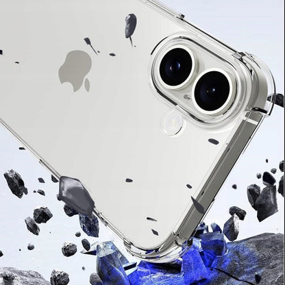 Husa pentru Apple iPhone 16 Plus, Techsuit, Shockproof Clear (Big Lens Hole), Transparenta
