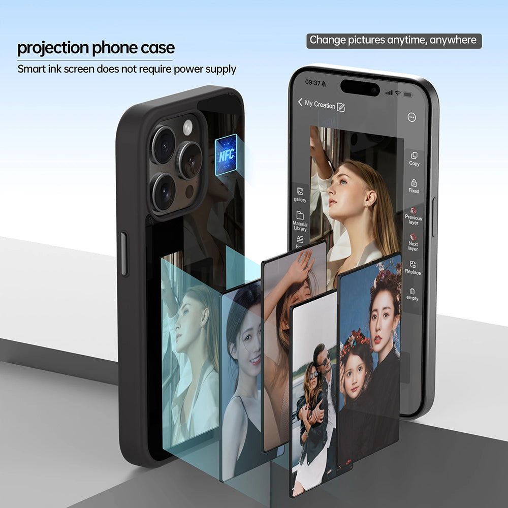 Husa pentru Apple iPhone 16 Plus, Techsuit, SmartScreen NFC, Neagra