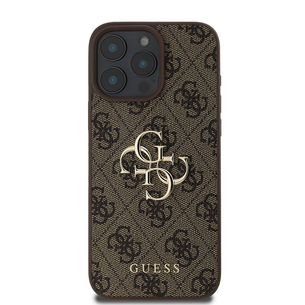 Husa pentru Apple iPhone 16 Pro, Guess, 4G Big Logo, Maro