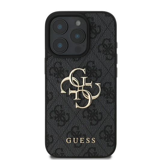Husa pentru Apple iPhone 16 Pro, Guess, 4G Big Logo, Neagra