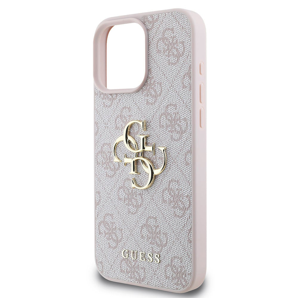 Husa pentru Apple iPhone 16 Pro, Guess, 4G Big Logo, Roz