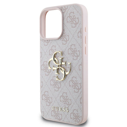 Husa pentru Apple iPhone 16 Pro, Guess, 4G Big Logo, Roz