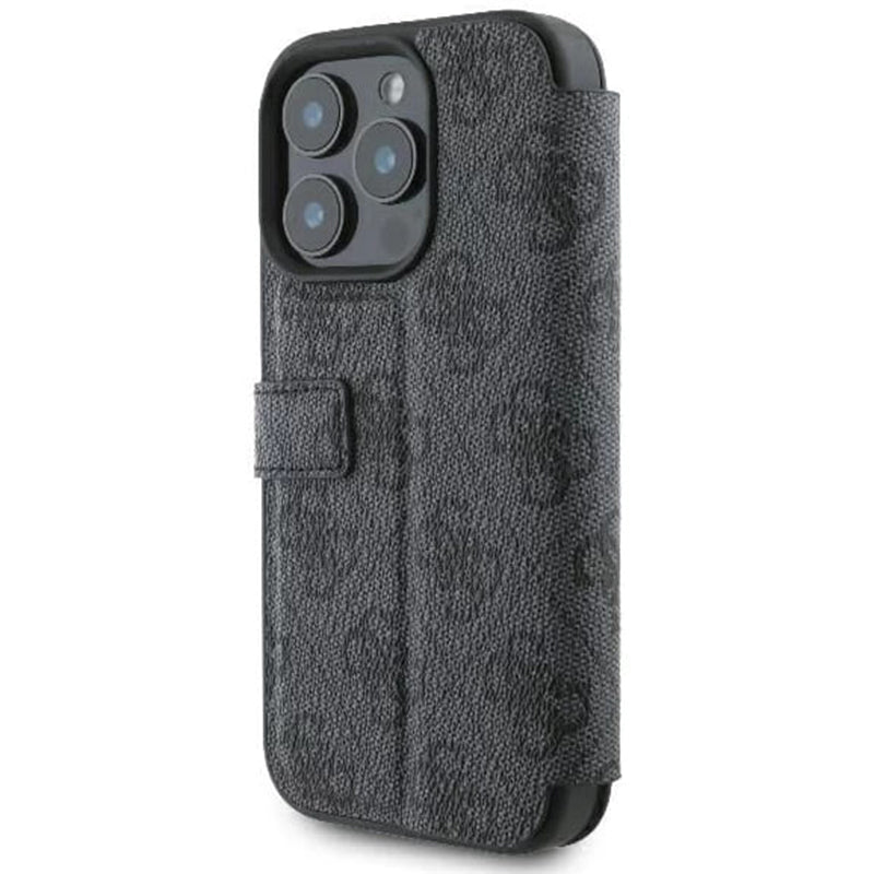 Husa pentru Apple iPhone 16 Pro, Guess, 4G Book, Neagra