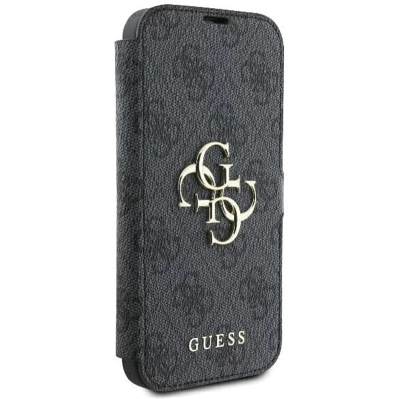 Husa pentru Apple iPhone 16 Pro, Guess, 4G Book, Neagra