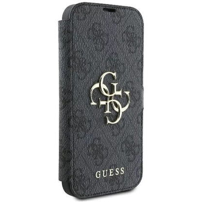 Husa pentru Apple iPhone 16 Pro, Guess, 4G Book, Neagra
