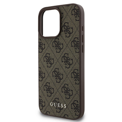 Husa pentru Apple iPhone 16 Pro, Guess, 4G Classic, Roz