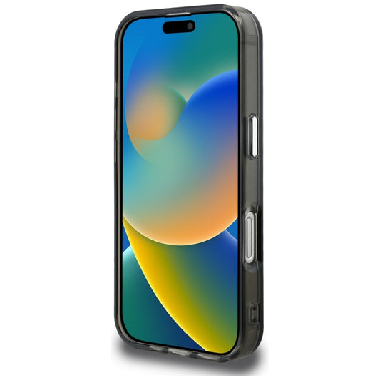 Husa pentru Apple iPhone 16 Pro, Karl Lagerfeld, IML Aquarelle Logo Choupette, Neagra