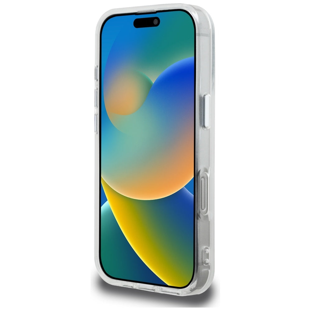 Husa pentru Apple iPhone 16 Pro, Karl Lagerfeld, IML Aquarelle Logo Karl & Choupette, Alba