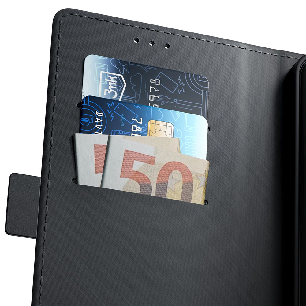 Husa pentru Apple iPhone 16 Pro Max, 3MK, Wallet, Neagra