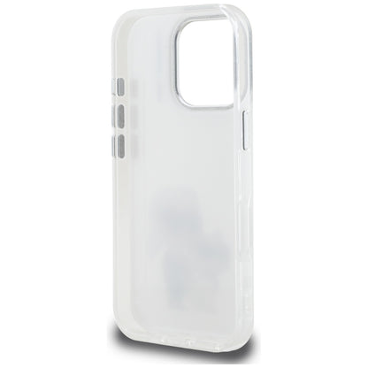 Husa pentru Apple iPhone 16 Pro Max, Karl Lagerfeld, IML Aquarelle Logo Karl & Choupette, Alba