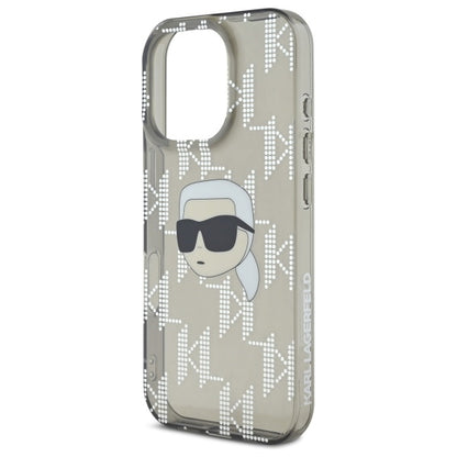 Husa pentru Apple iPhone 16 Pro Max, Karl Lagerfeld, IML Luxury Electroplated Karl's Head, Neagra