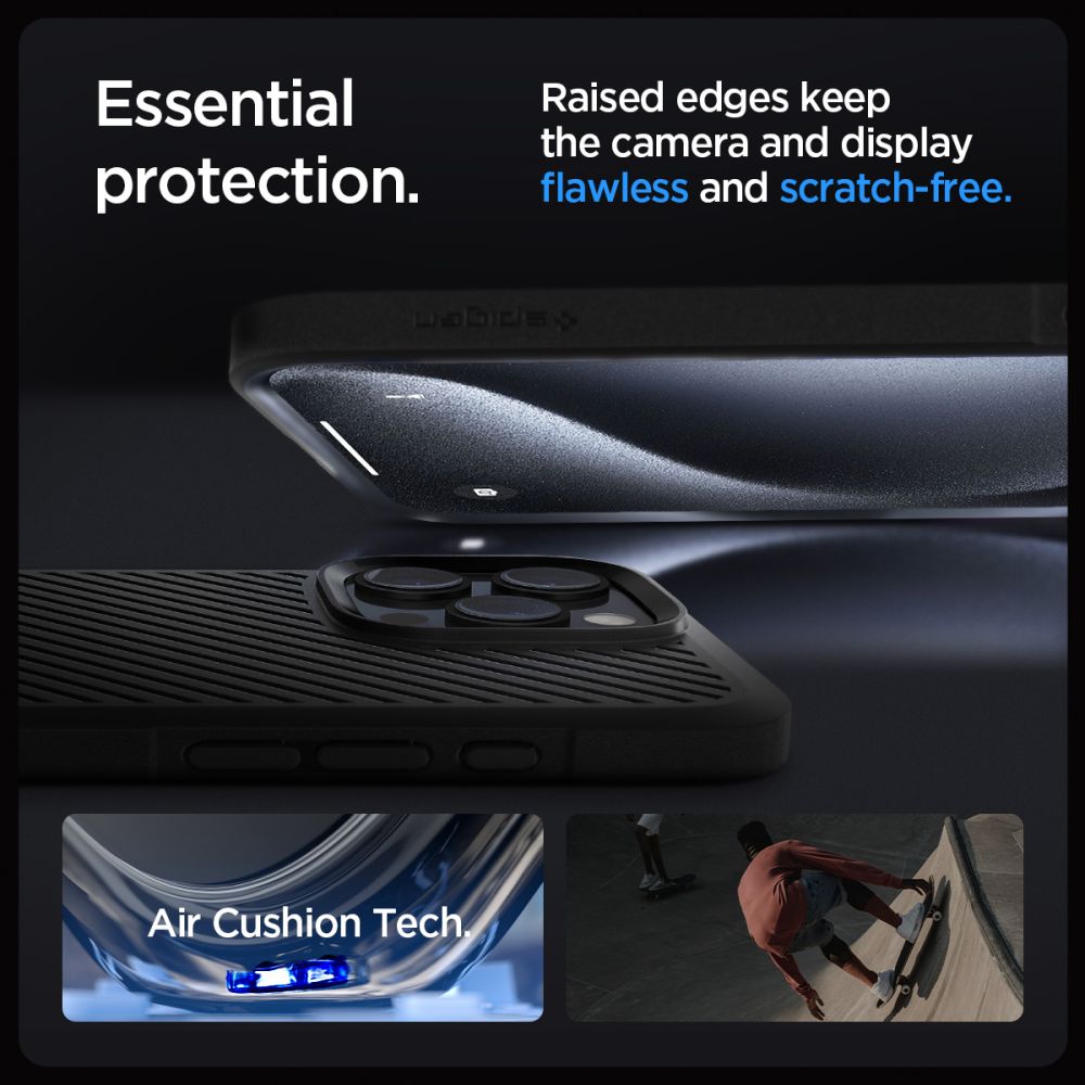 Husa pentru Apple iPhone 16 Pro Max, Spigen, Core Armor, Neagra Mata