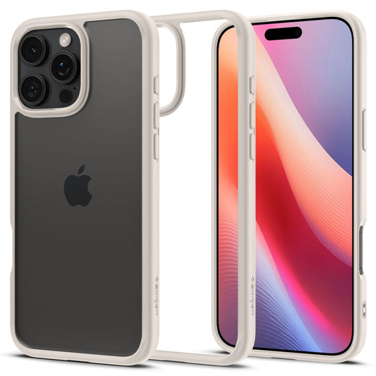 Husa pentru Apple iPhone 16 Pro Max, Spigen, Ultra Hybrid, Bej ACS08385