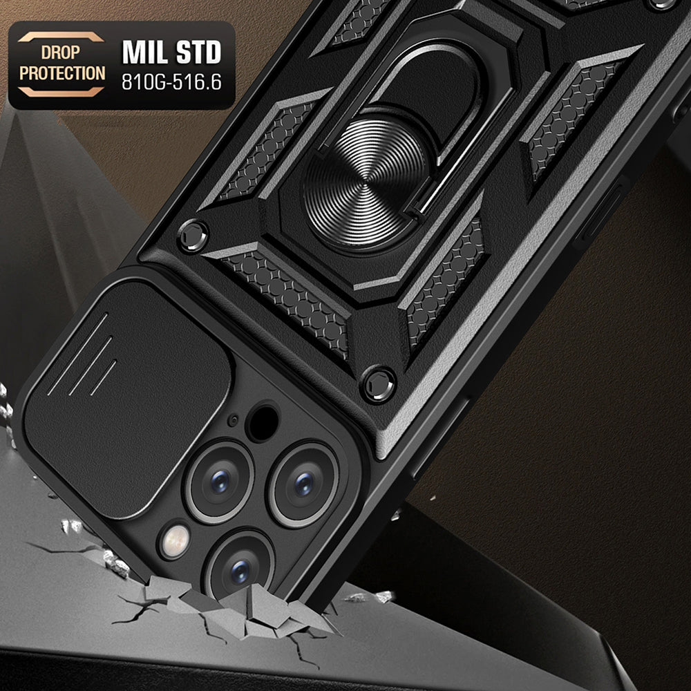 Husa pentru Apple iPhone 16 Pro Max, Techsuit, CamShield, Neagra