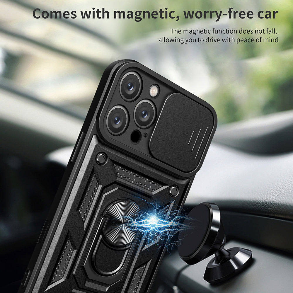 Husa pentru Apple iPhone 16 Pro Max, Techsuit, CamShield, Neagra