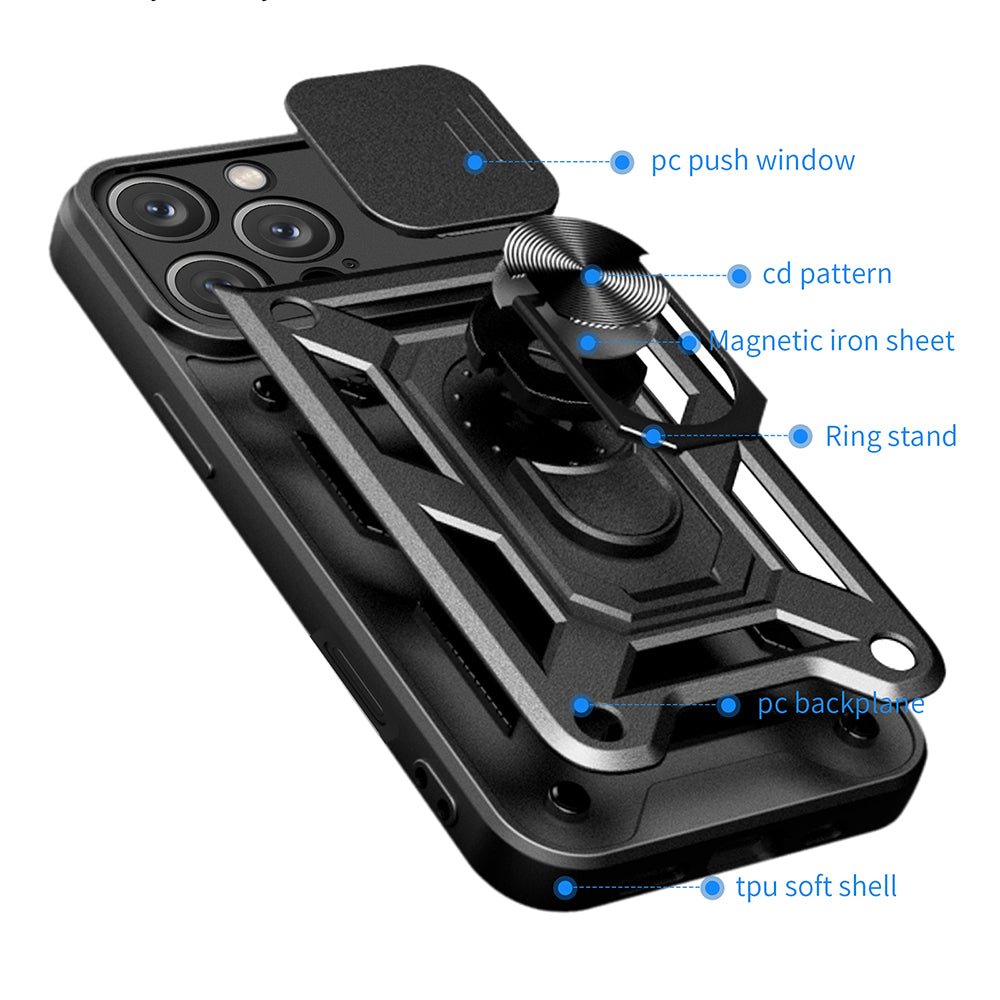 Husa pentru Apple iPhone 16 Pro Max, Techsuit, CamShield, Roz