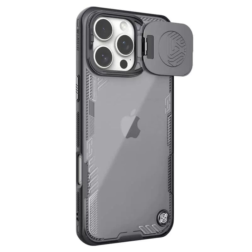 Husa pentru Apple iPhone 16 Pro, Nillkin, Iceblade Prop (w/o Camera Cutout), Neagra
