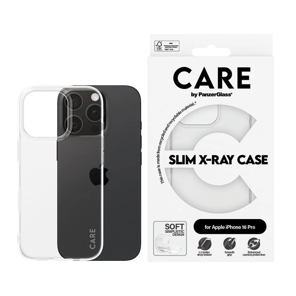 Husa pentru Apple iPhone 16 Pro, PanzerGlass, Care Fashionable, Transparenta