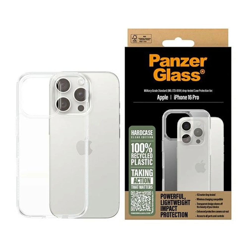 Husa pentru Apple iPhone 16 Pro, PanzerGlass, HardCase, Transparenta