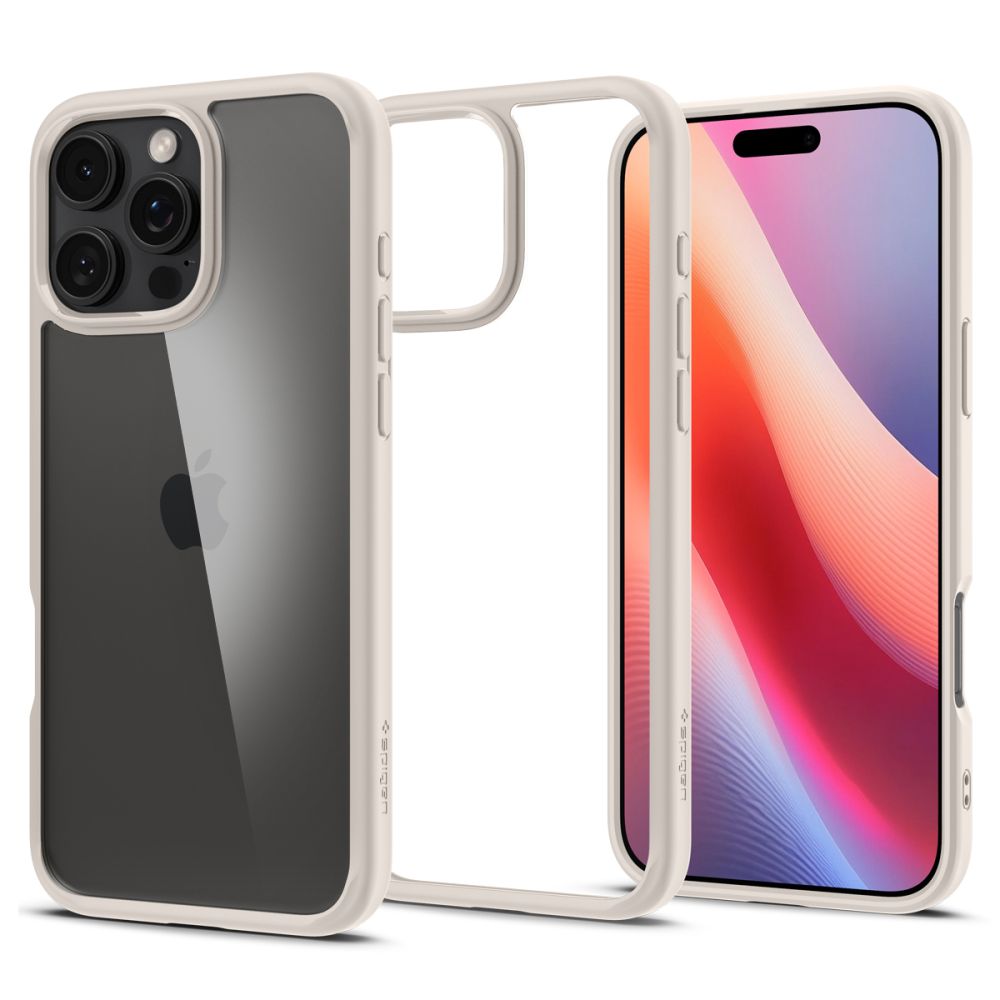 Husa pentru Apple iPhone 16 Pro, Spigen, Ultra Hybrid, Bej ACS08127