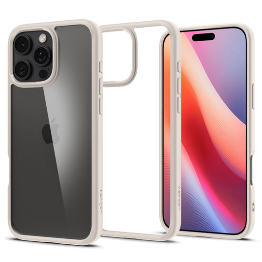 Husa pentru Apple iPhone 16 Pro, Spigen, Ultra Hybrid, Bej ACS08127