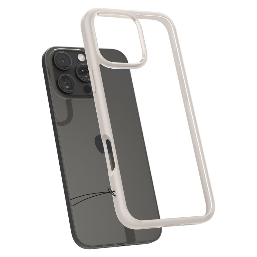 Husa pentru Apple iPhone 16 Pro, Spigen, Ultra Hybrid, Bej ACS08127