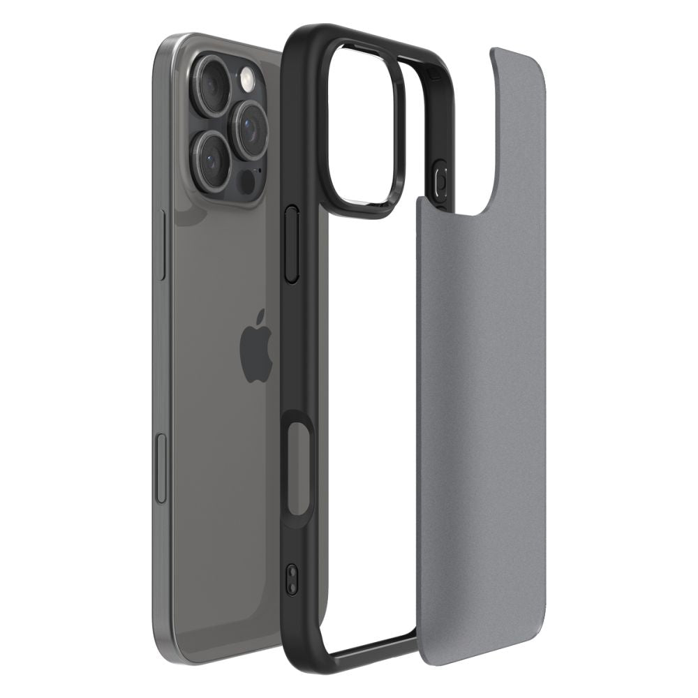 Husa pentru Apple iPhone 16 Pro, Spigen, Ultra Hybrid, Neagra Satinata ACS08124