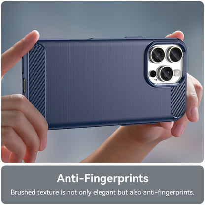 Husa pentru Apple iPhone 16 Pro, Techsuit, Carbon, Albastra