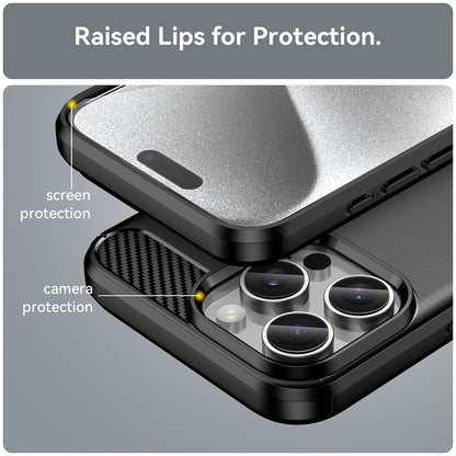 Husa pentru Apple iPhone 16 Pro, Techsuit, Carbon, Neagra