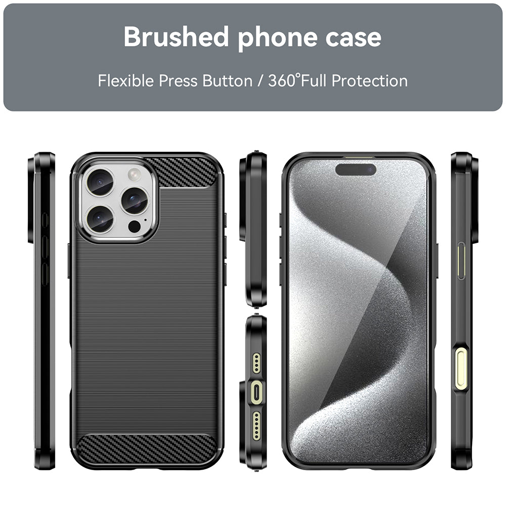 Husa pentru Apple iPhone 16 Pro, Techsuit, Carbon, Neagra