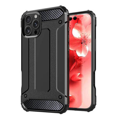 Husa pentru Apple iPhone 16 Pro, Techsuit, Hybrid Armor, Neagra