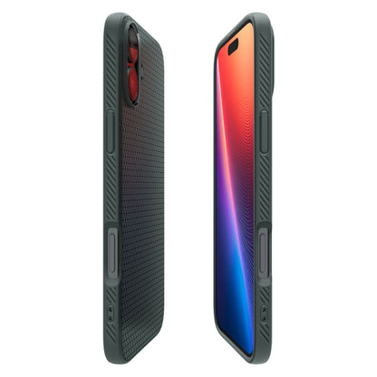Husa pentru Apple iPhone 16, Spigen, Liquid Air, Verde
