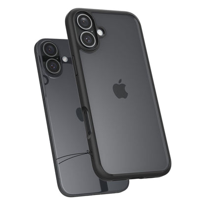 Husa pentru Apple iPhone 16, Spigen, Ultra Hybrid, Neagra Mata ACS08201
