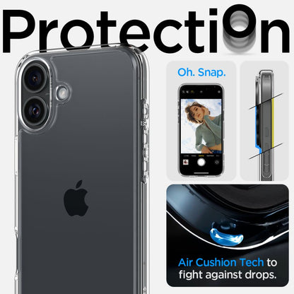 Husa pentru Apple iPhone 16, Spigen, Ultra Hybrid, Transparenta