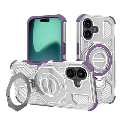 Husa pentru Apple iPhone 16, Techsuit, Carbon Shield Pro, Mov