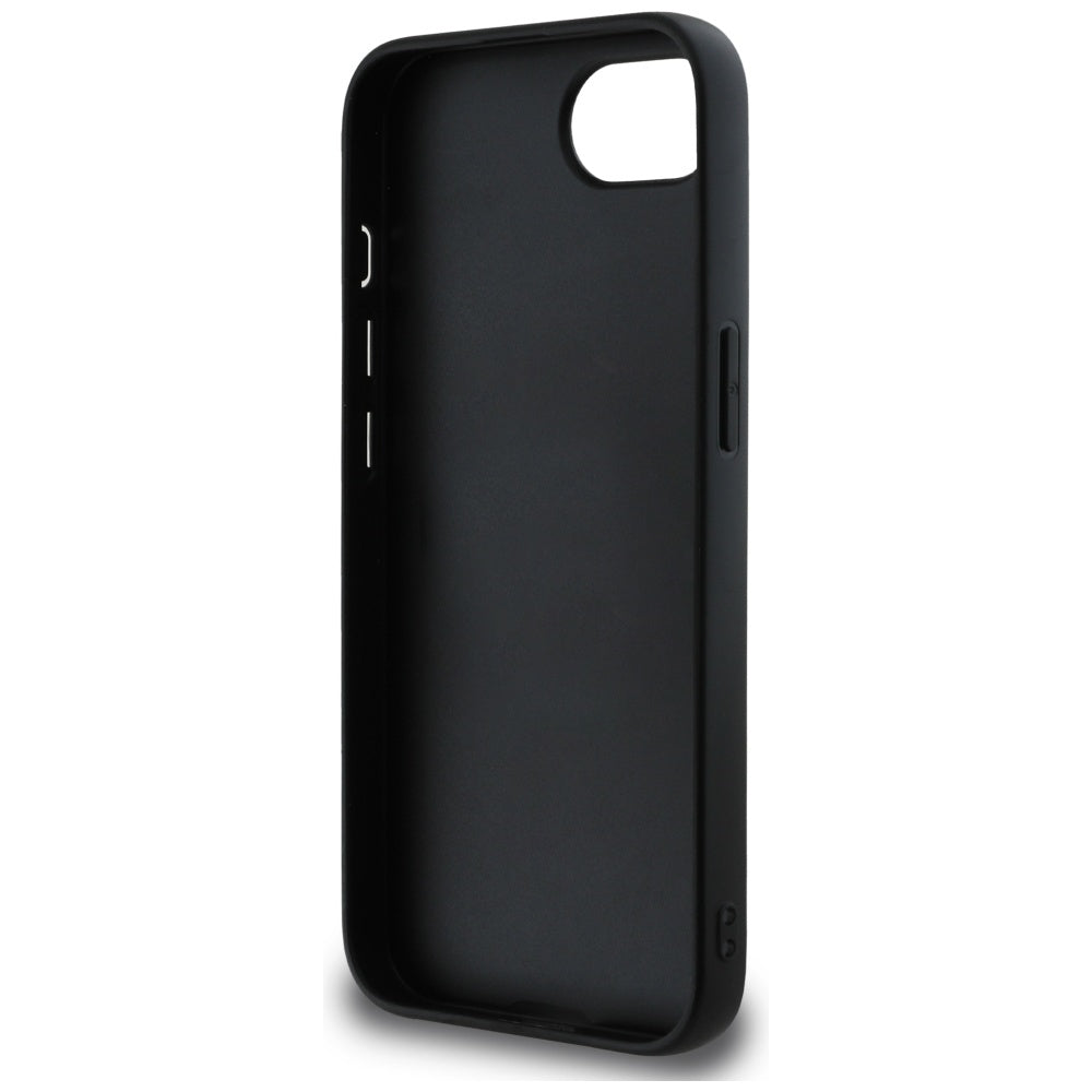 Husa pentru Apple iPhone 17e / 16e, Guess, 4G Grained Big and Classic Logo, Neagra