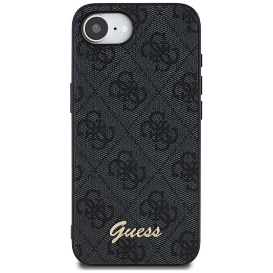 Husa pentru Apple iPhone 16e, Guess, 4G Script Logo, Neagra