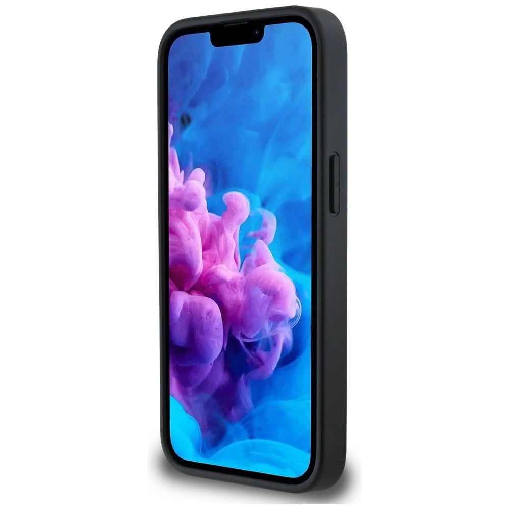 Husa pentru Apple iPhone 16e, Karl Lagerfeld, Glitter Fixed Karl & Choupette's Heads, Argintie